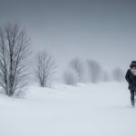 февруарски студ , как да се предпазим , човек в студен ден през февруари